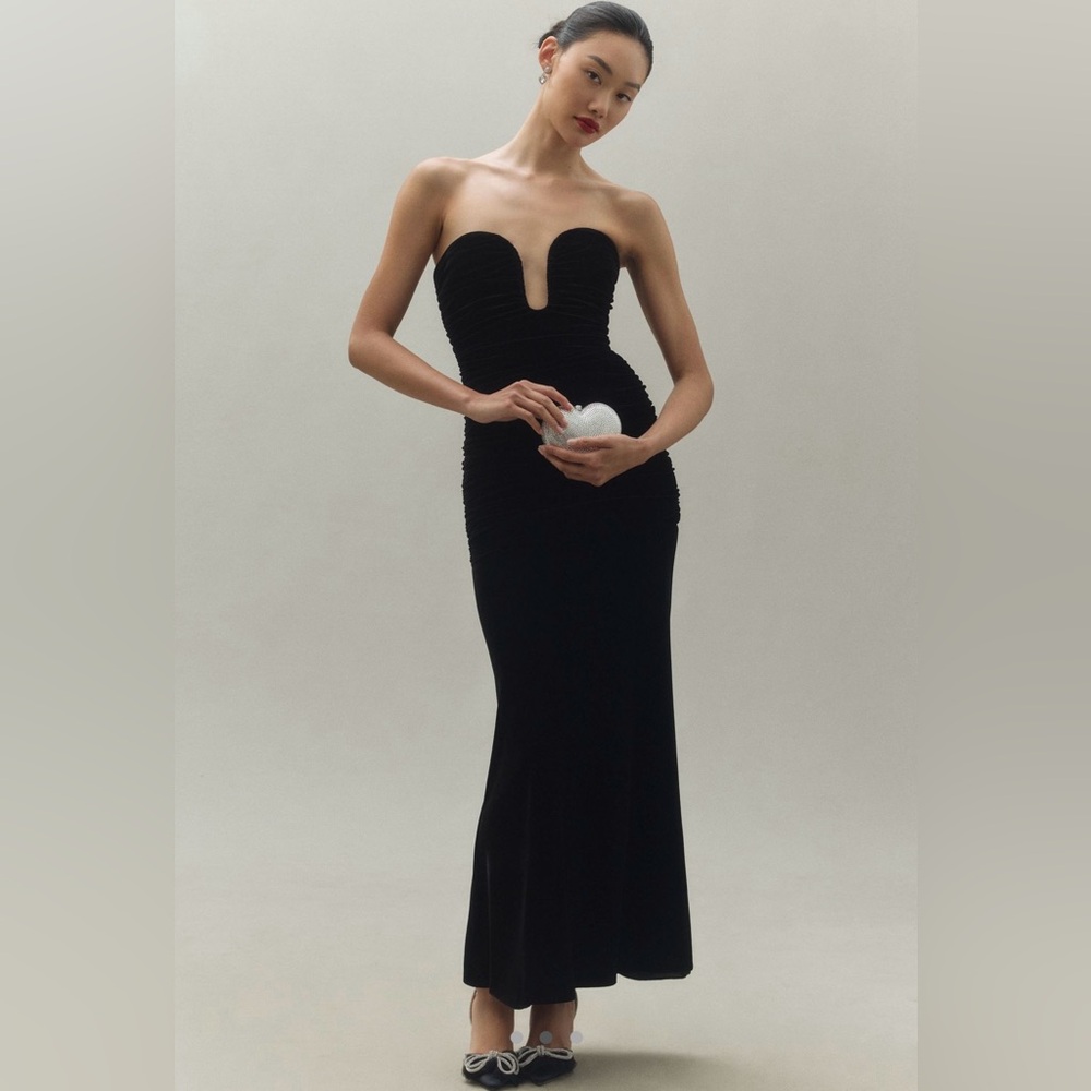 Bardot Elvira Velvet Midi Dress